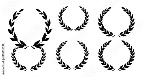 Victory wreath, Achievement symbol, Honor wreath, Award wreath, Laurel crown, Champion wreath, Wreath icon, Ancient Greece symbol, Roman laurel, Laurel branches, Laurel leaves, Wreath clipart, Glory s