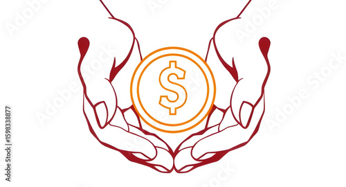  Giving money, Taking money, Wealth transfer, Income concept, Loan concept, Banknote in hand, Hand exchanging money, Financial icon, Payment vector, Money icon, Transaction illustration, Cash exchange