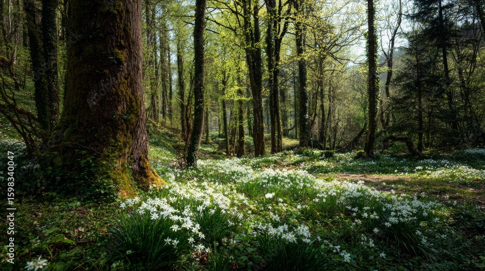 Fototapeta premium spring in a forest