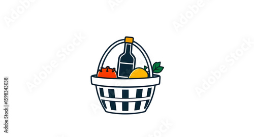 basket with food
