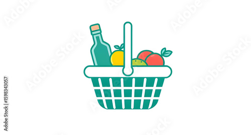 basket of groceries