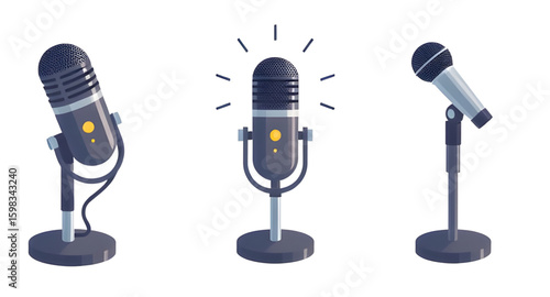 studio microphone, broadcast mic, music microphone, recording mic, singer microphone, sound mic, audio mic, dynamic microphone, condenser mic, mic vector, mic illustration, hand holding mic, karaoke m