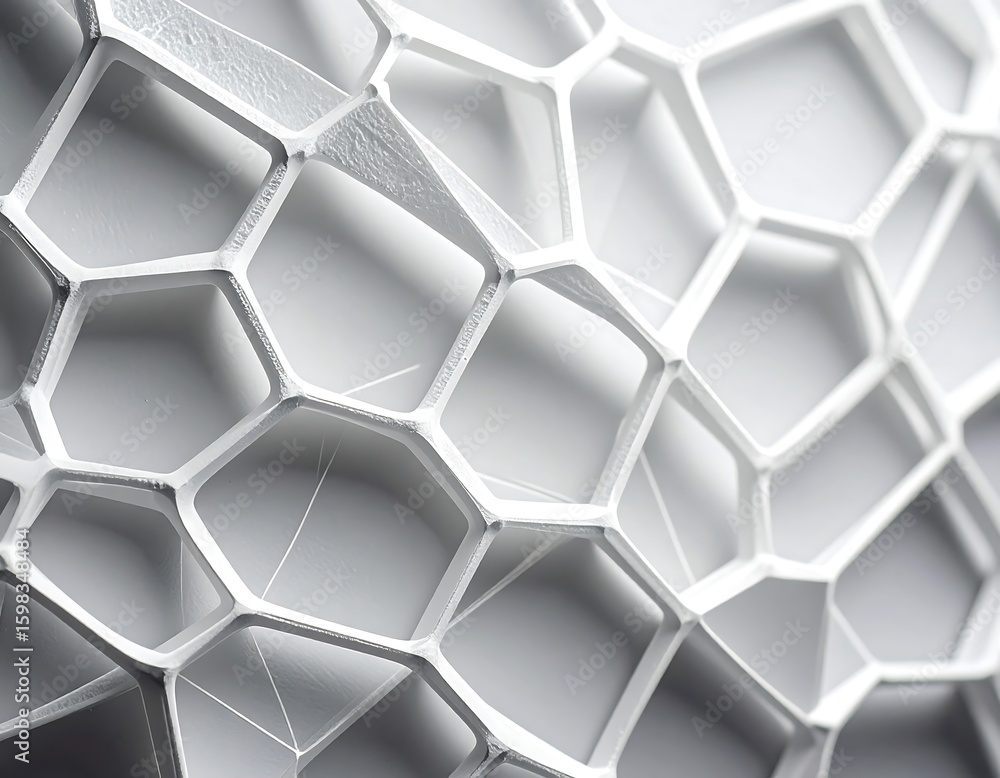 Fototapeta premium Abstract white lattice pattern