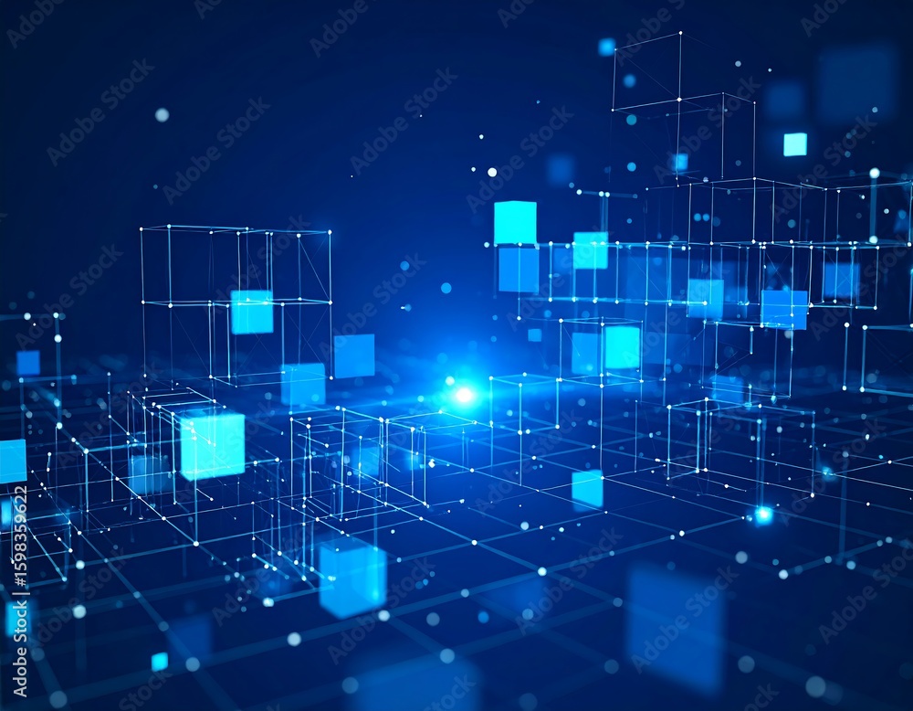 Obraz premium Abstract digital network