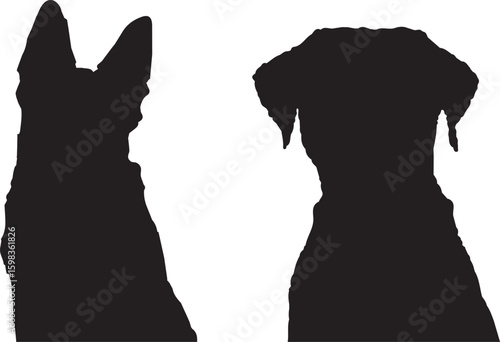 silhouettes of dogs, dog silhouette vector, animal, silhouette, vector, dog, horse, illustration, cat, mammal, pet, animals, nature, farm, black, art, cartoon, icon, wild, running, deer, design, silho