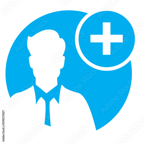 New user account add icon set, outline and glyph style, person silhouette with plus sign, join friend, avatar profile creation, editable vector illustration, isolated on transparent background