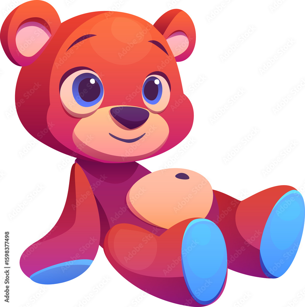 Naklejka premium Bear Toy