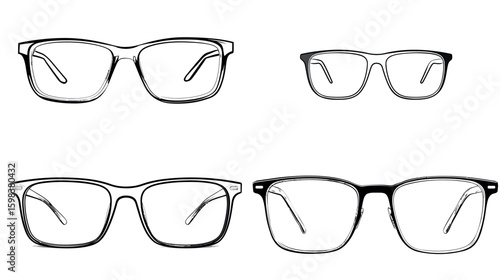 Eyeglasses eyewear frames glasses fashion optical vision care lens spectacle prescription style design silhouette