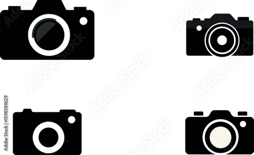 Camera icon photography illustration digital camera lens photo equipment image graphic design symbol art silhouette