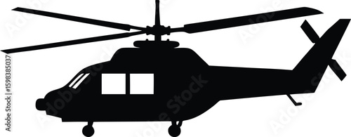 Silhouette of a Helicopter in Flight new 2025 trendy