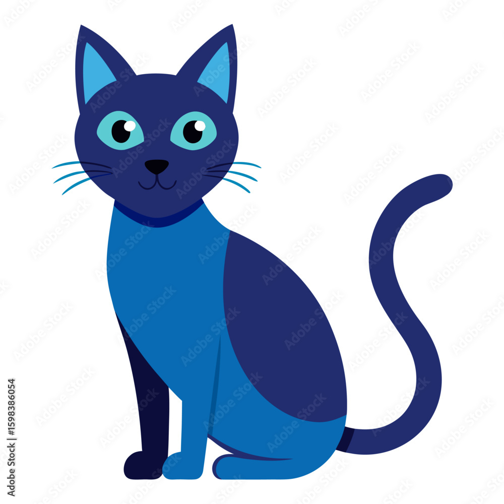 Obraz premium a cat on a white background