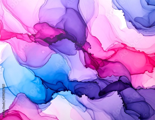 Abstract fluid art. Vibrant colors (1)