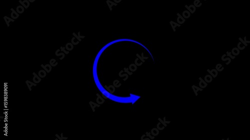 Wallpaper Mural Abstract beautiful circle frame loading icon with black background . Torontodigital.ca