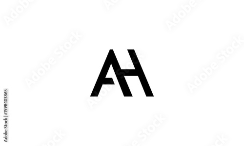 Free Download AH initial letters, monogram logo - GFXLoad