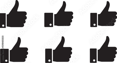 Thumbs Up Vector Set | Approval and Positive Feedback Icons