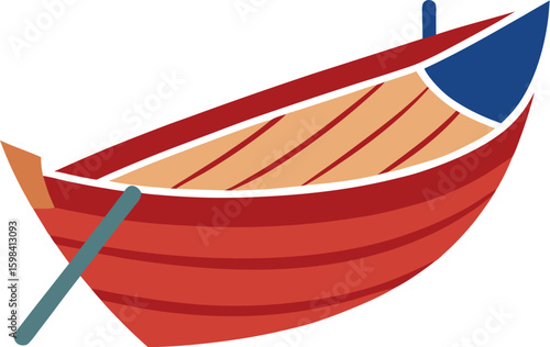  vintage cram boat vector art illustration