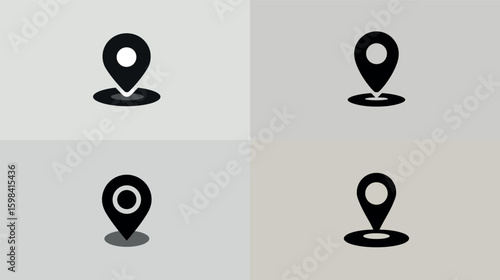 Location pin map pointer gps navigation marker sign symbol icon position destination find address 100 char silhouette