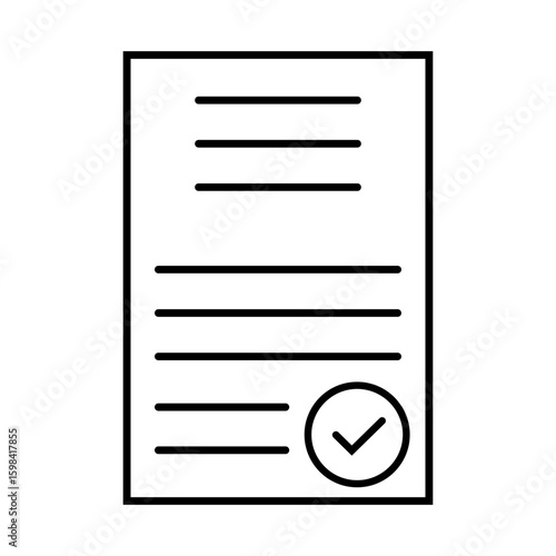 Checkmark icon vector. confirm terms illustration sign. approve symbol. ok logo. approve mark.