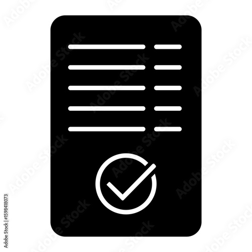 Checkmark icon vector. confirm terms illustration sign. approve symbol. ok logo. approve mark.