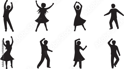 Joyful Dance Vector Set – Lifestyle Illustration – Celebration Collection