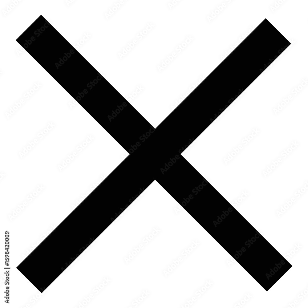 Obraz premium cross mark image
