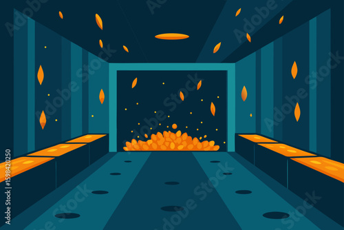 glowing grain room 