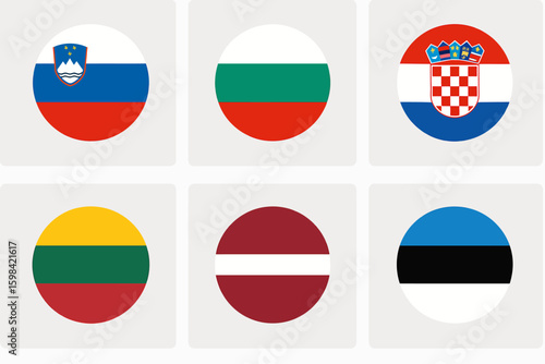 Understanding the National Flags of European Nations Slovenia Bulgaria Croatia Lithuania Latvia and Estonia Visual Representation