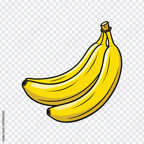 Fresh Yellow Bananas – Ripe, Smooth, and Naturally Sweet Fruit Pair