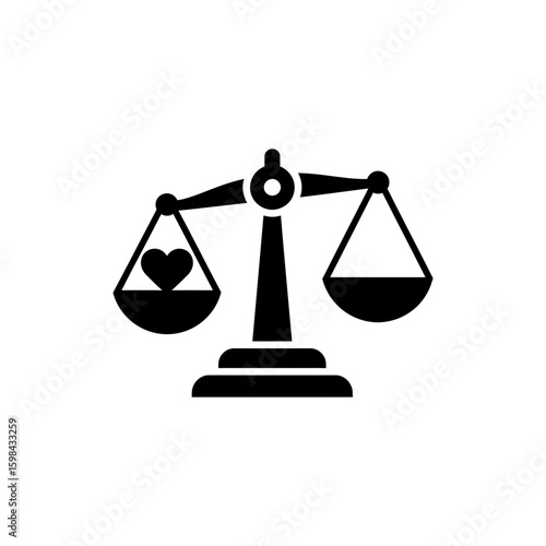 Moral Responsibility Icon Black Filled