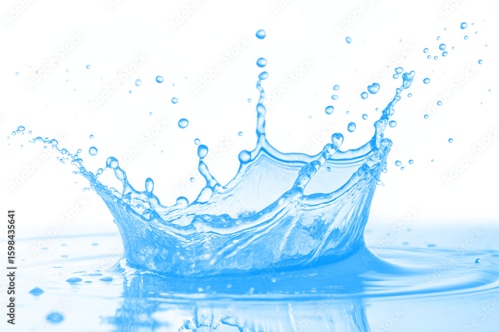 custom made wallpaper toronto digitalSplash of Freshness Capturing the Essence of Water in Motion for Purity and Cleanliness, Ideal for Hydration and Refreshment Concepts, White Background