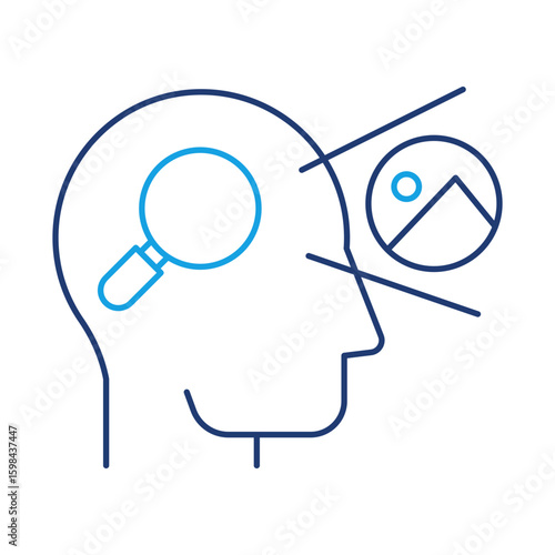 Discovery Icon – Representing Exploration and Uncovering New Knowledge. Editable Stroke.