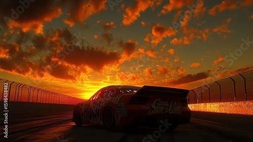 Fiery Sunset Race Track