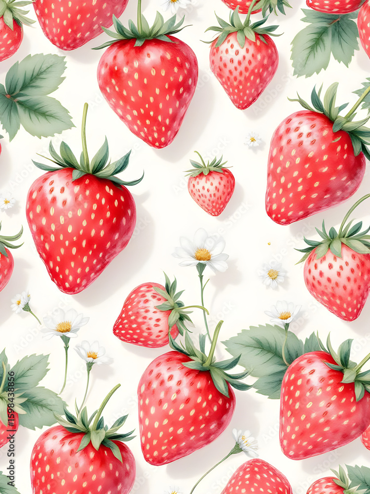 strawberry seamless pattern strawberry seamless pattern