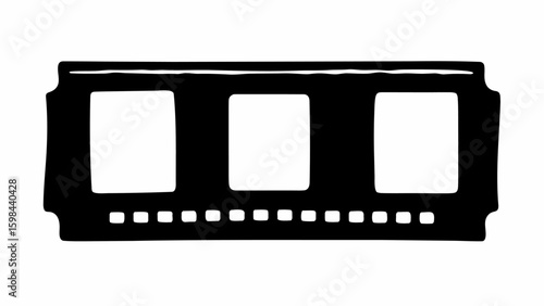 Black and white ram memory stick vector illustration