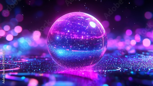 Mystical, glowing orb