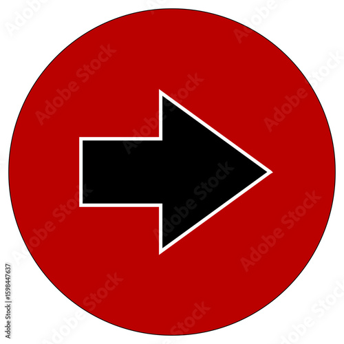 Free Download Right Arrow button. arrow sign flat design best icon logo , Vector Illustration ! - GFXLoad