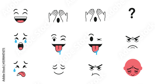 Expressive emotion faces for visual communication and digital content creation