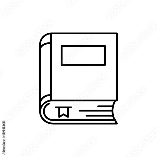 Black Lined Icon of History and Time Timeline