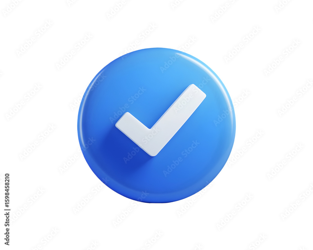 Green round glossy web icon with a white check mark symbol Green round glossy web icon with a white check mark symbol