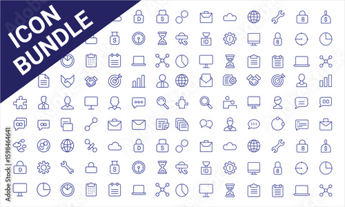 Premium Mega Bundle Icon Pack Design. Web Graphics & Editable Vector Icons.