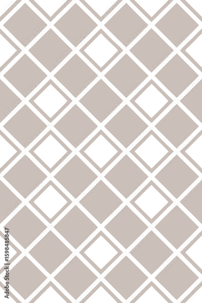 Naklejka premium Tan and white diamond pattern geometric
