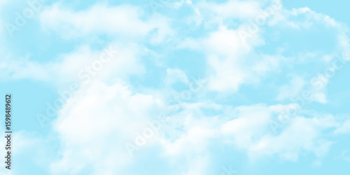 The sky surface is cloudy with a slight blue sky area. with beautiful natural white clouds
