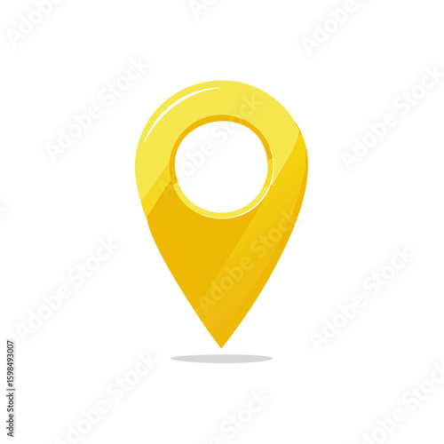 Free Download Golden Location Pointer Marking Destinations, Navigating Directions, and Guiding Routes - GFXLoad