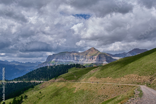 Views from the viewpoints of Ordesa, Aragon, Spain.