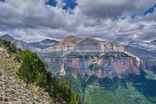 Views from the viewpoints of Ordesa, Aragon, Spain.