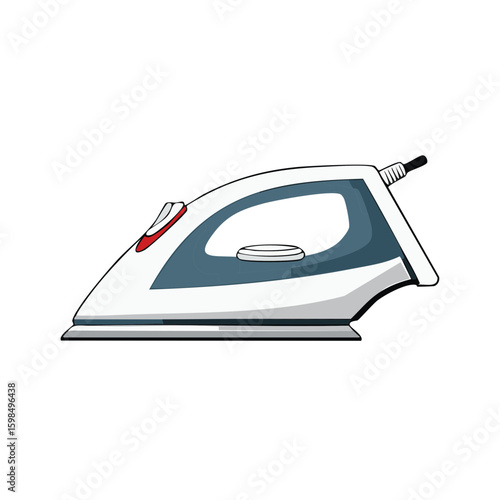 Steam Iron Object Housework Device Appliance Isolated Laundry Flatiron