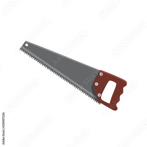 Hand Saw with Handle, Carpenter Hand Saw, Carpentry Tool, Woodworking Equipment, Manual Saw