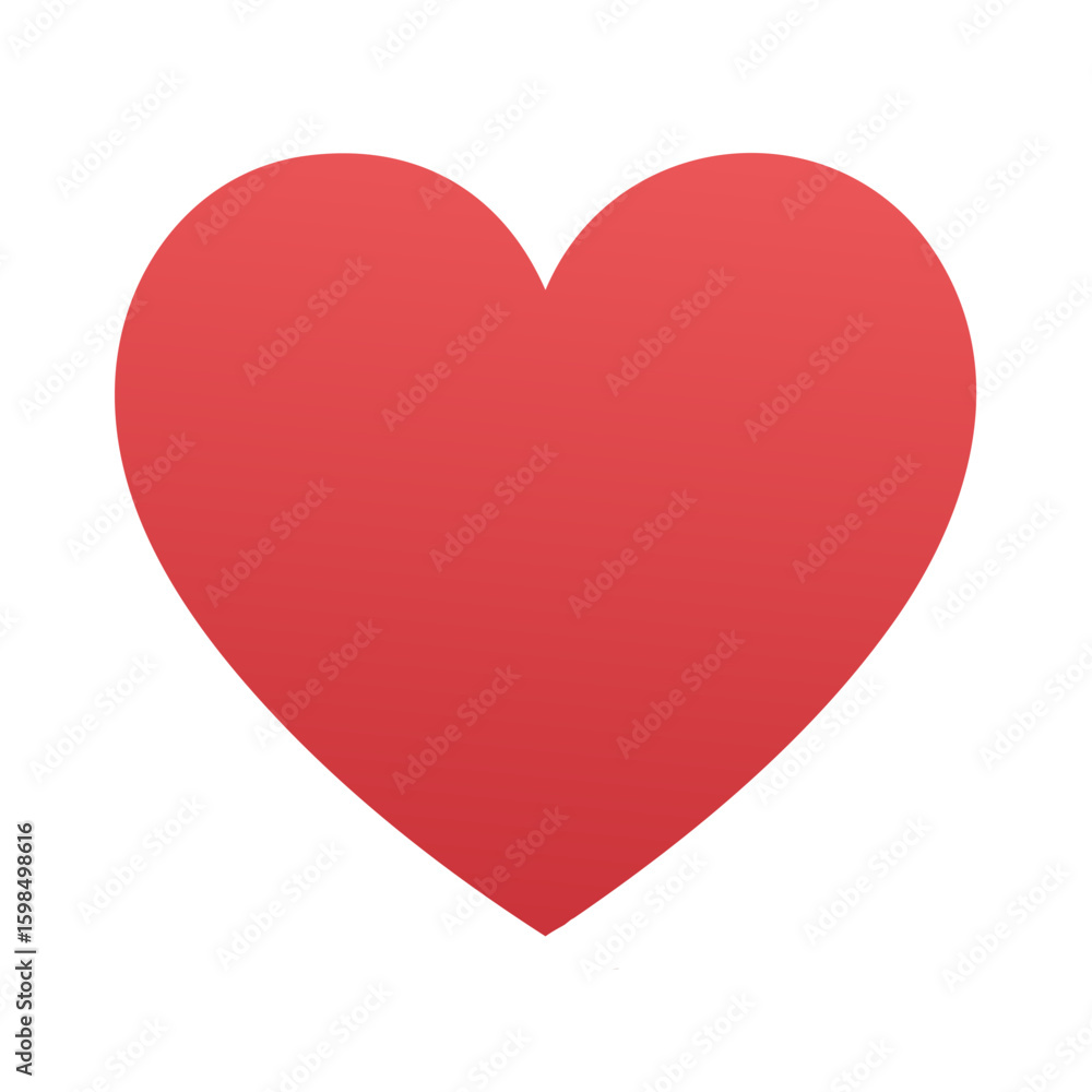 Vibrant Red Heart Symbolizing Love and Affection, Isolated on White Background, Creating a Sense of Warmth and Connection Vibrant Red Heart Symbolizing Love and Affection, Isolated on White Background, Creating a Sense of Warmth and Connection