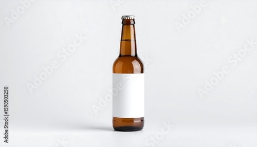 Empty beer bottle mockup (1)