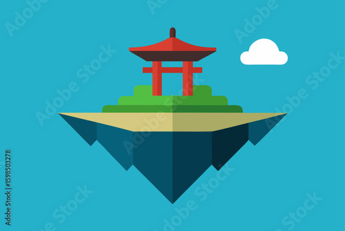 floating island shrine 